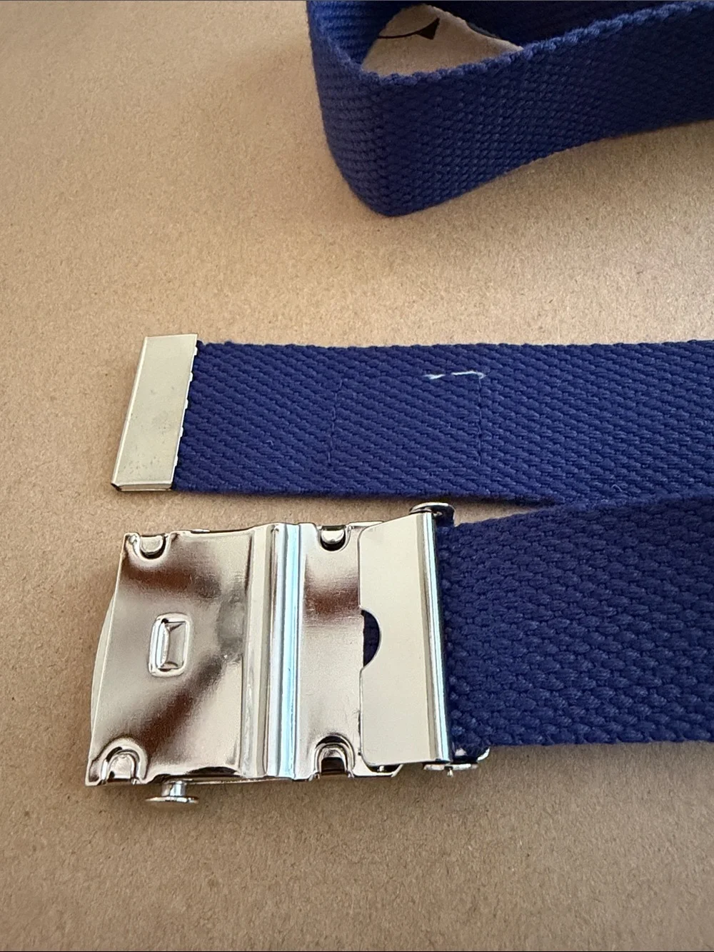 Navy blue Ben Davis cotton web belt